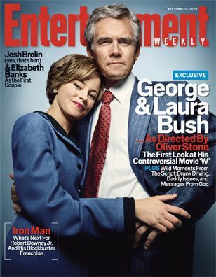 Josh Brolin jako George W. Bush na titulní straně Entertainment Weekly