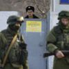 Krym - ruští vojáci - vesnice Perevalnoje u Simferopolu - 3. 3. 2014