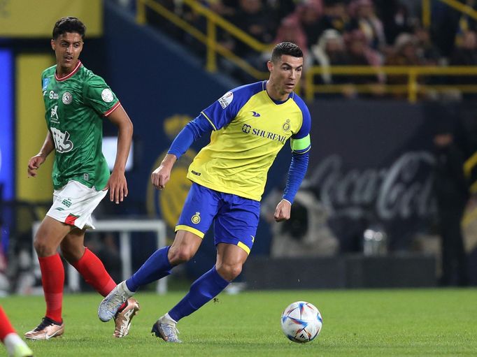 Cristiano Ronaldo v ligovém utkání an-Nasr - Ittifák