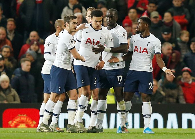 Soccer Football - Premier League - Manchester United v Tottenham Hotspur - Old Trafford, Manchester, Britain - December 4, 2019  Tottenham Hotspur's Dele Alli celebrates