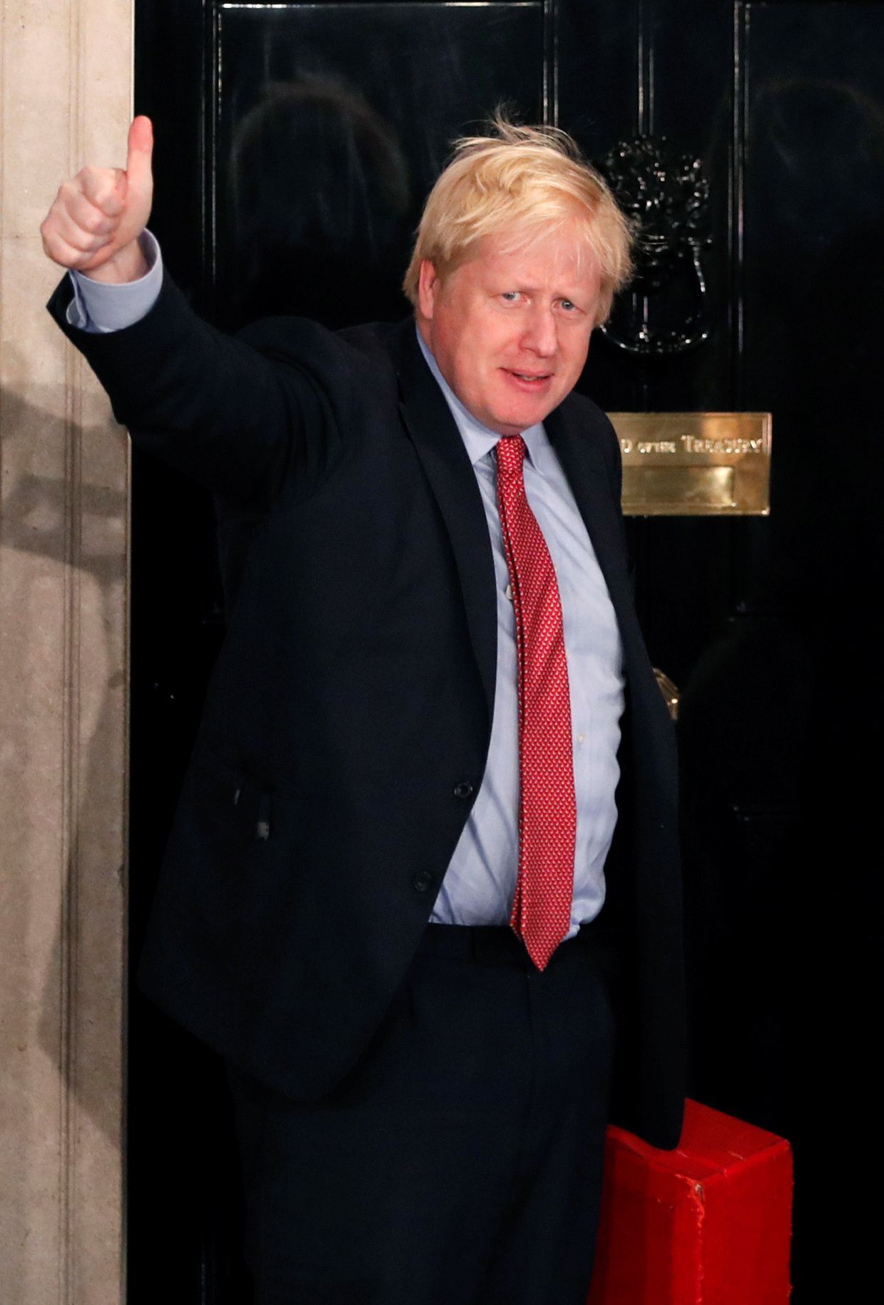 Boris Johnson po parlamentních volbách.