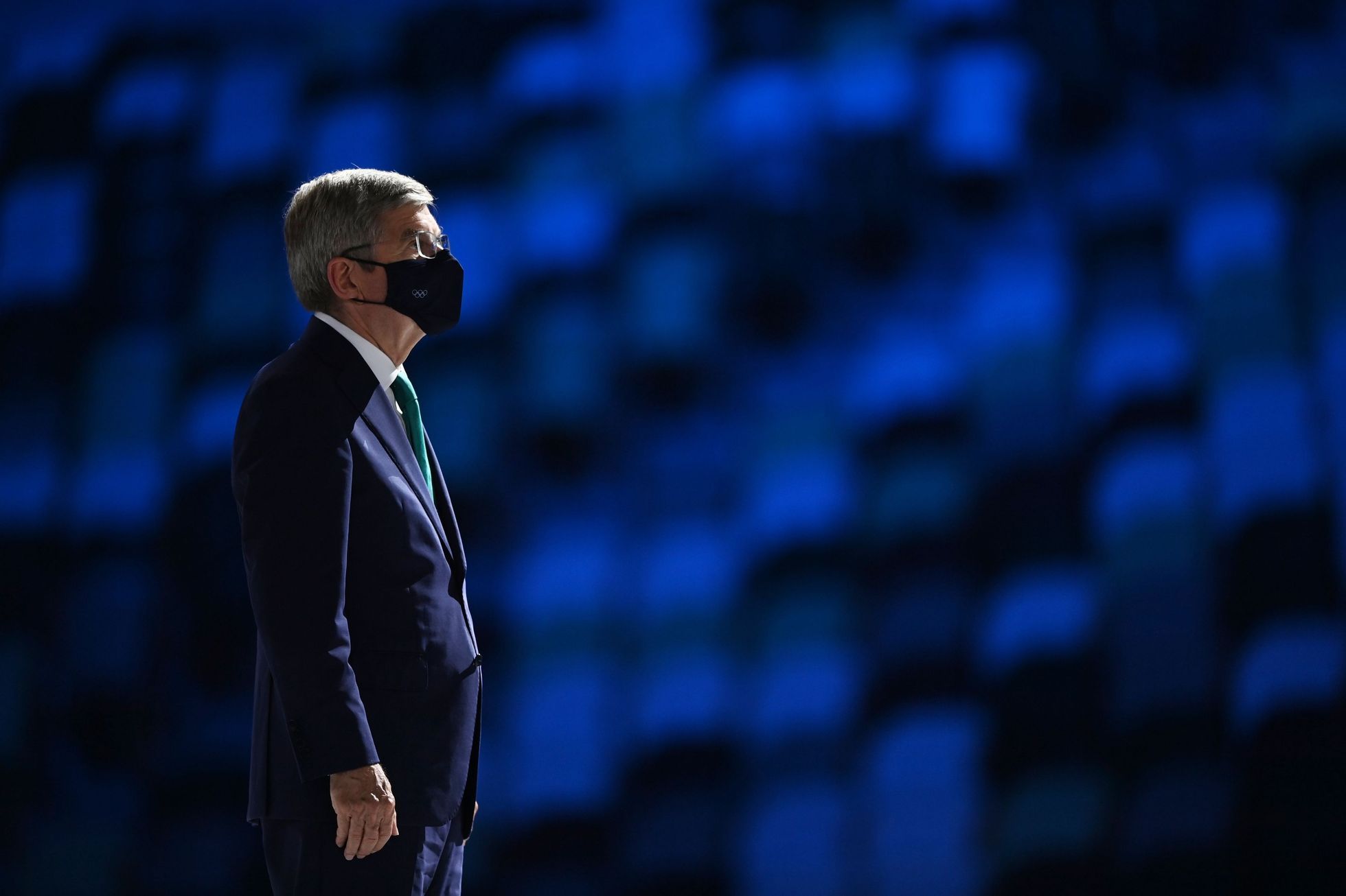 Slavnostní zakončení OH 2020 v Tokiu -  prezident Mezinárodního olympijského výboru Thomas Bach
