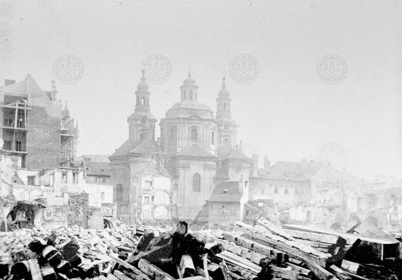 Asanace, demolice, Praha, Staré město, Nové město, Josefov, židovská čtvrť, domácí