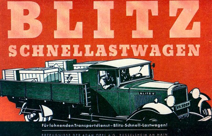 Opel Blitz. Nákladák který dal automobilce logo.