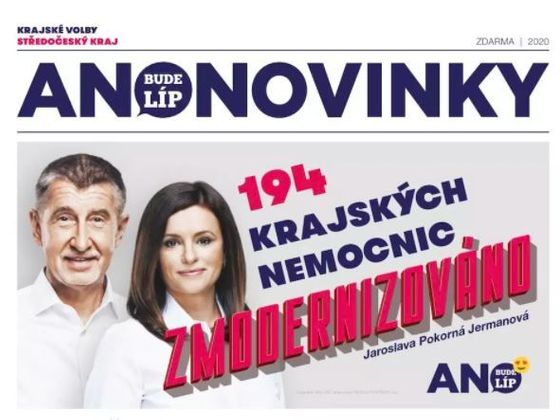 Nepravdivá reklama hnutí ANO na počet opravených nemocnic