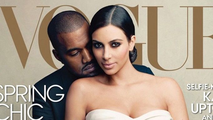 Kim Kardashian a Kanye West pro Vogue