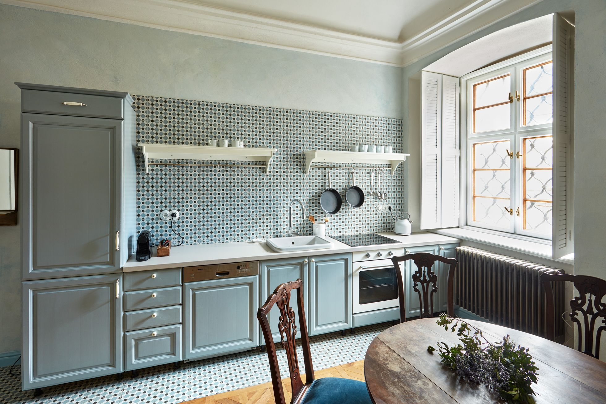 Zámek Žďár nad Sázavou ubytování u kašny apartmán kuchyň