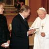 Václav Havel u Jana Pavla II. v roce 1999