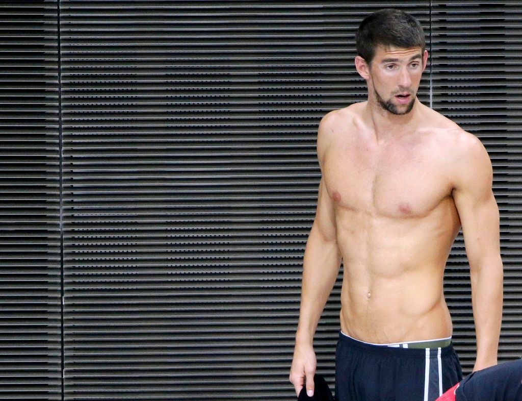 Michael Phelps, trénink na olympiádě v Londýně 2012