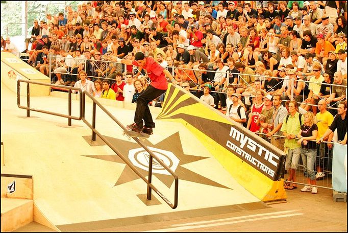 Skatepark na pražské Štvanici.