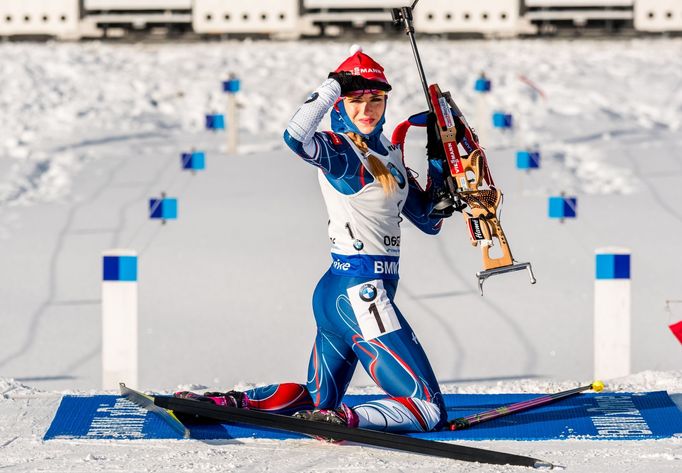 Gabriela Soukalová v Oberhofu 2017