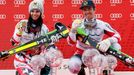 Marcel Hirscher a Anna Fenningerová, šampioni SP 2014/15