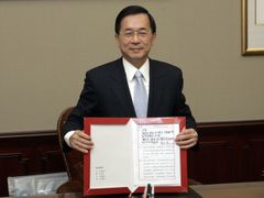 Prezident Tchaj-wanu Čen Šuej-pien příznivcem sjednocení s Čínou není.