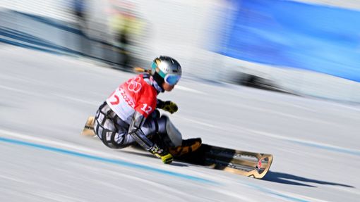 Ester Ledecká v kvalifikaci paralelního obřího slalomu.