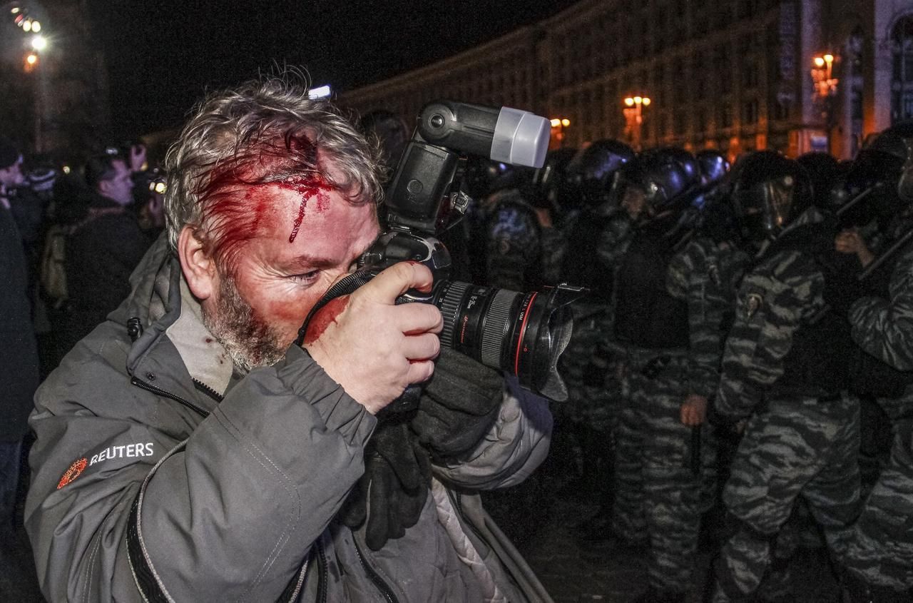 Fotograf Reuters po zásahu ukrajinské policie