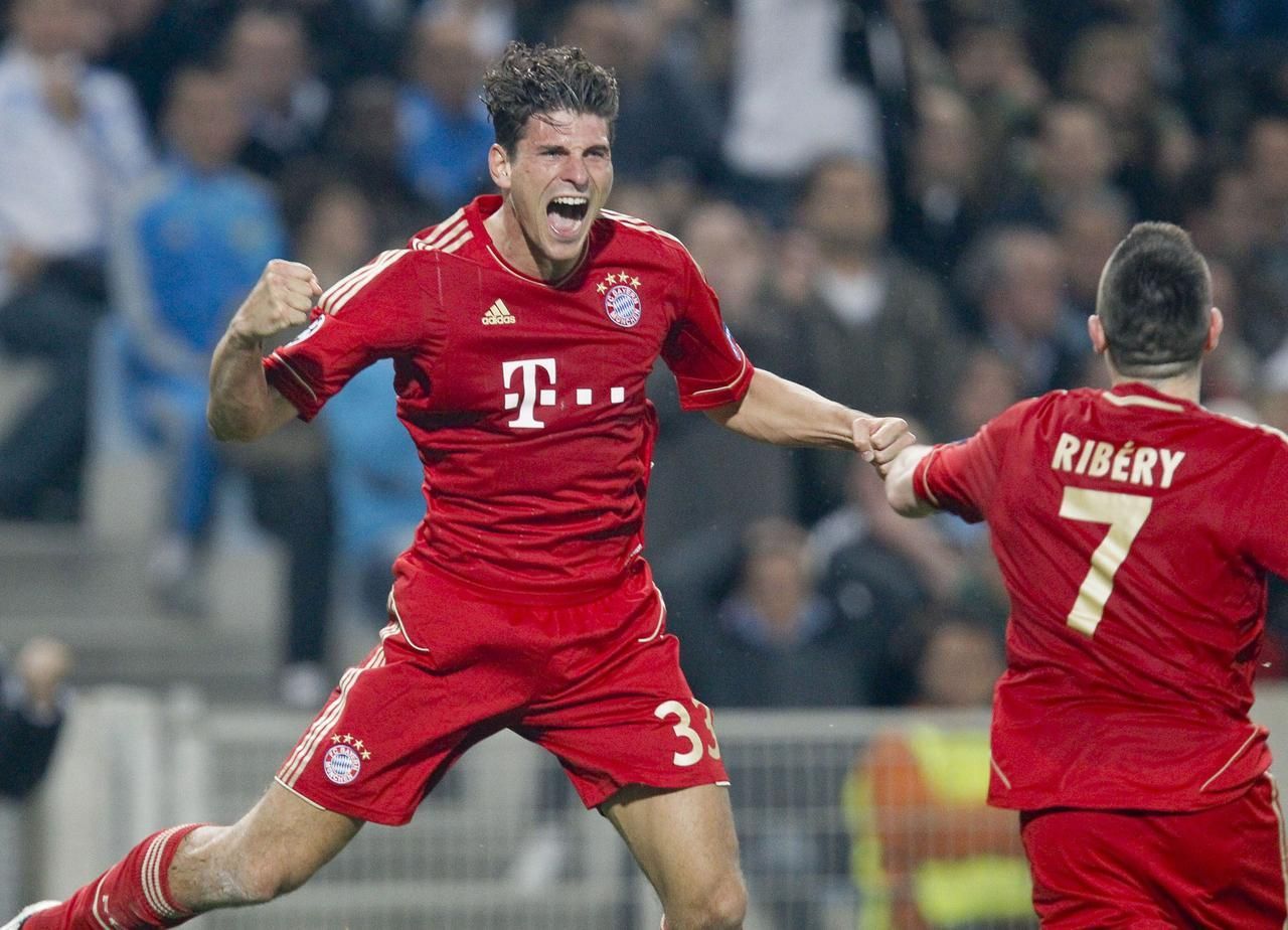 Olympique Marseille - Bayern Mnichov (Mario Gomez, radost)