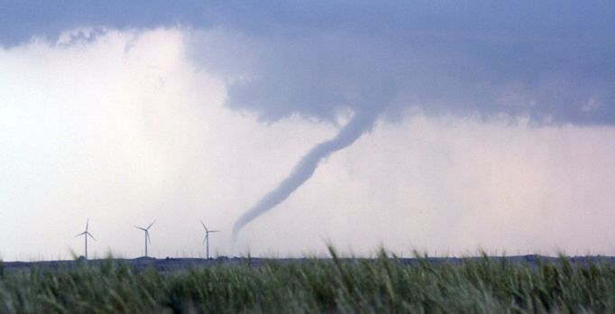 Tornado over the plains. This tornado was one of many spawned during a massive outbreak stretching from eastern Colorado to Oklahoma on May 23-May 24. 2008 May 23. Photographer: Sean Waugh NOAA/NSSL.