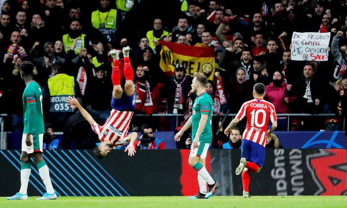 Soccer Football - Champions League - Group D - Atletico Madrid v Lokomotiv Moscow - Wanda Metropolitano, Madrid, Spain - December 11, 2019  Atletico Madrid's Felipe celeb