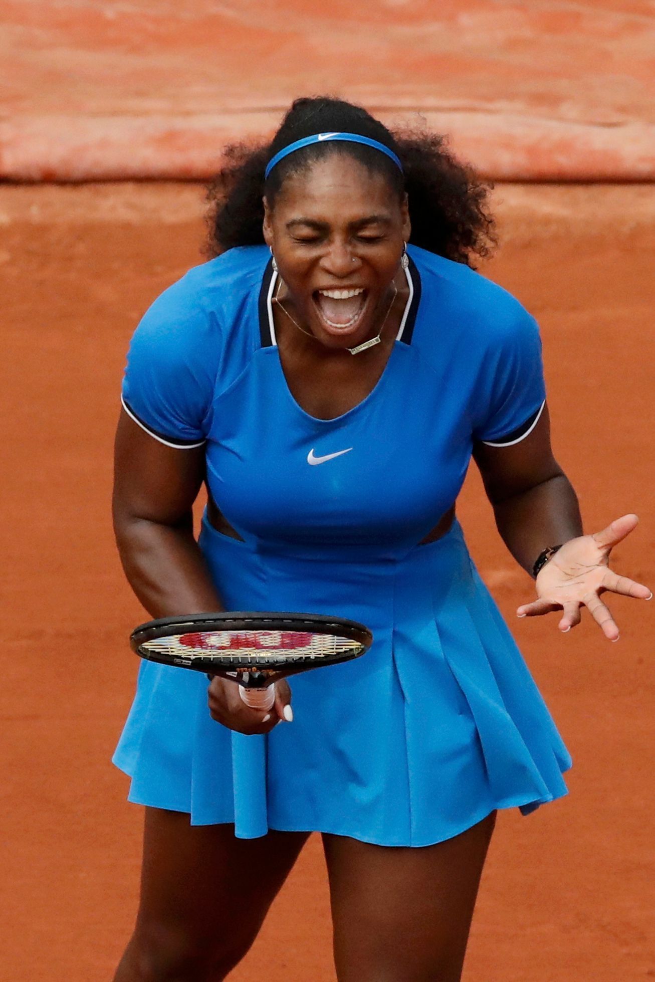 Serena Williamsová v 2. kole French Open.