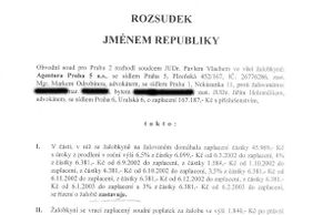 Dokumenty k působení vymahačské agentury Prahy 5