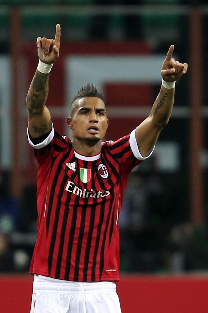 Kevin Prince Boateng se raduje z úvodního gólu zápasu