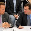 Schwarzenegger u Medveděva