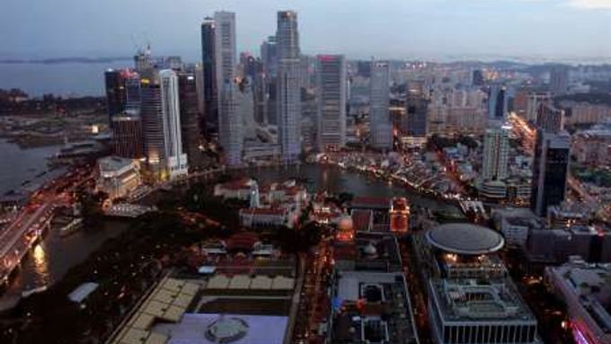 Pohled na městský stát Singapur