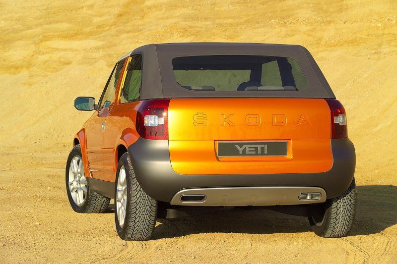 Škoda Yeti - zadní pohled