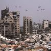 Palestina, Gaza, hlad, pomoc, letadlo, Jordánsko, Israel