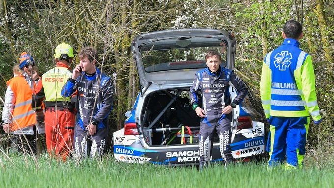 Havárie Adama Březíka v Rallye Šumava Klatovy 2025
