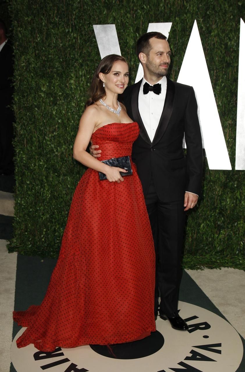 Vanity Fair Oscar party - Natalie Portman a Benjamin Millepied
