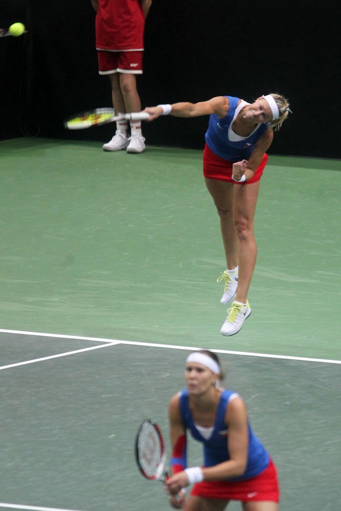 Fed Cup, Česko - Austrálie : Andrea Hlaváčková a Lucie Hradecká