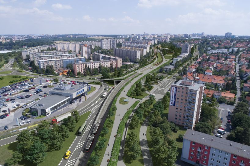 Spořilovská - vizualizace