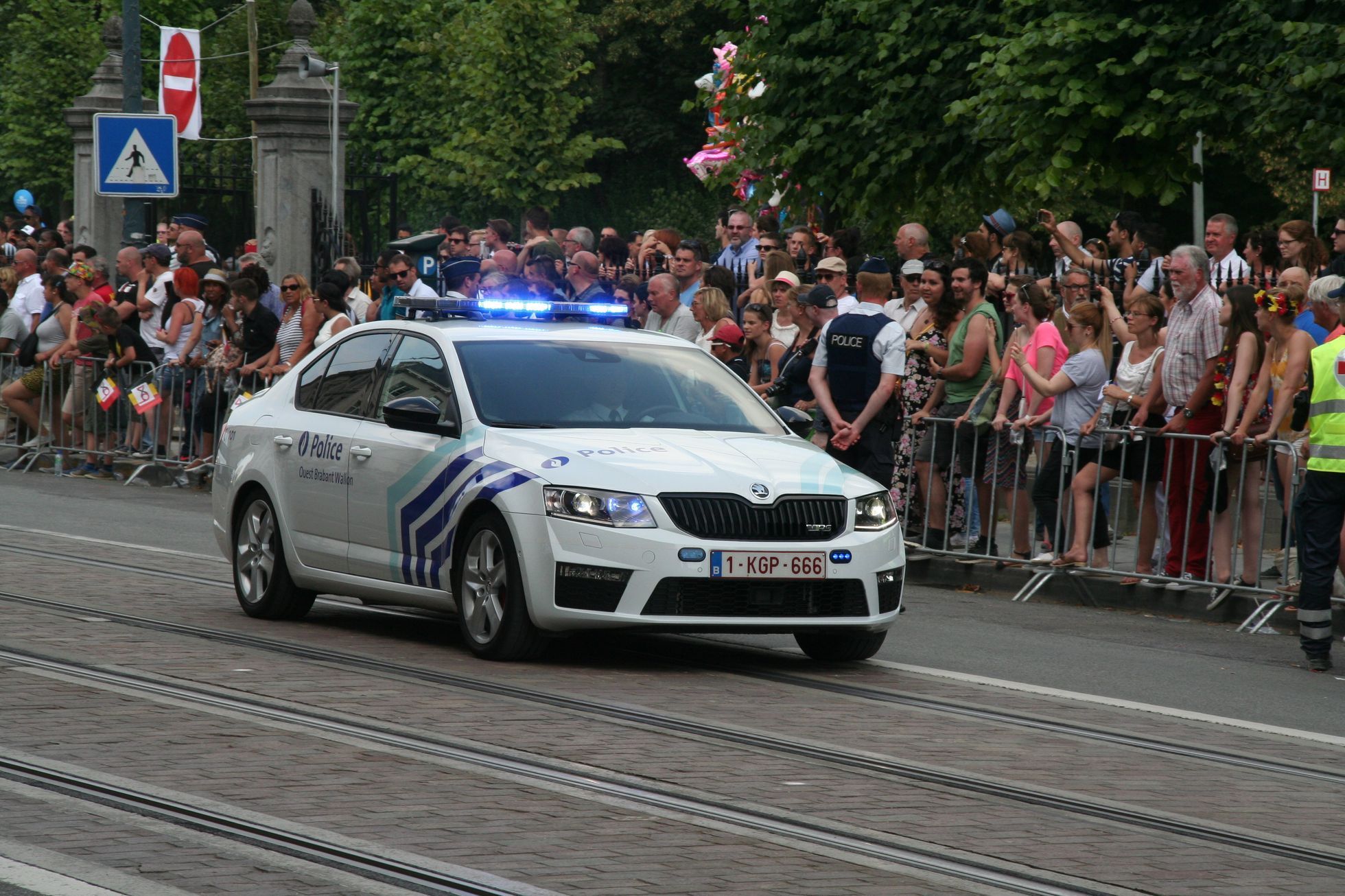 Škoda Octavia belgická policie