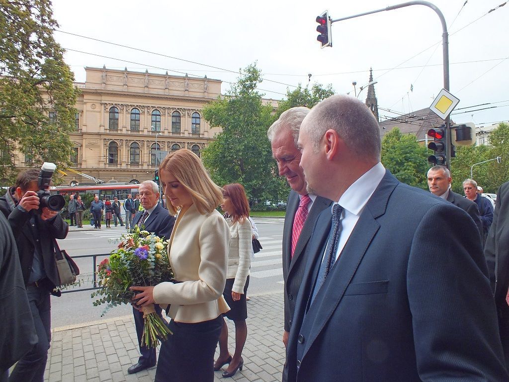 Návštěva Miloše Zemana v Brně