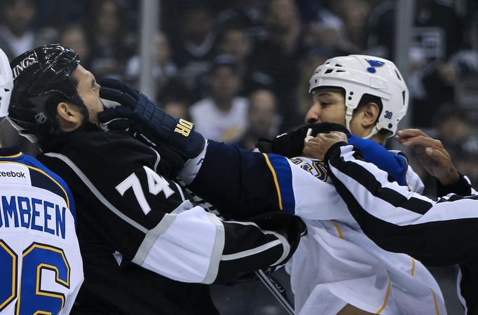 Kings - Blues, 3. zápas Stanley Cup (Stewart, King)