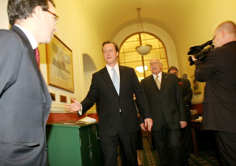 Václav Klaus na cestě za královnou