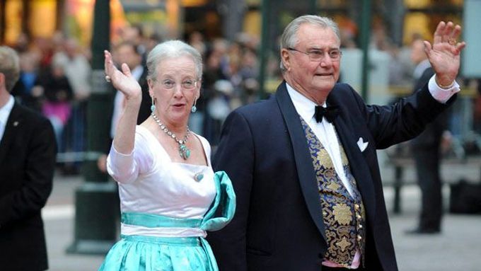 Dánská panovnice, královna Margrethe, a její manžel, princ Henrik