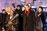 Na tradiční akci - rozsvěcení vánočního stromu před Bílým domem - si zazpíval i BB King a další významné osobnosti amerického hudebního nebe.