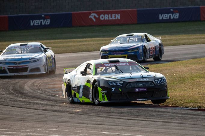 Martin Doubek v závodě EuroNASCAR v Mostě 2024