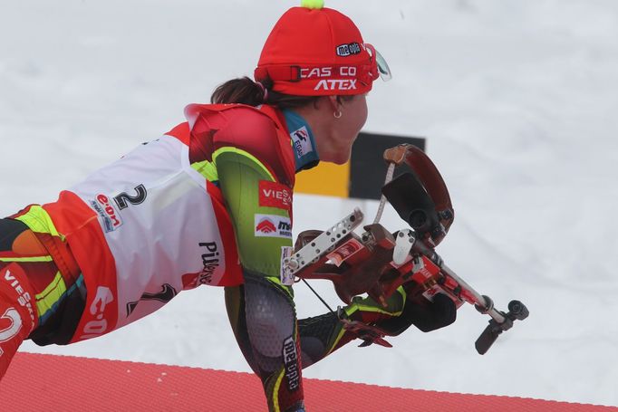 SP biatlonu,. Hochfilzen, stíhačka Ž: Veronika Vítková