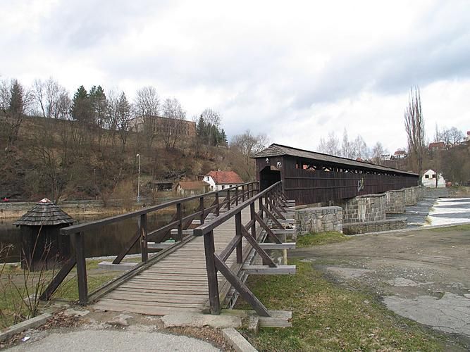 Dřevěnný most přes Vltavu - rechle