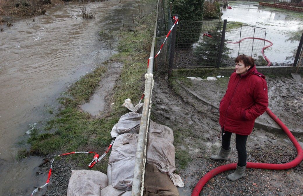 Voda v Nýřanech na Plzeňsku