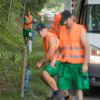 Stavba elektrických ohradníků ve Zlínském kraji kvůli africkému moru divokých prasat.