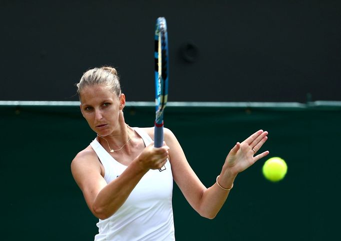 Karolína Plíšková v prvním kole Wimbledonu 2019