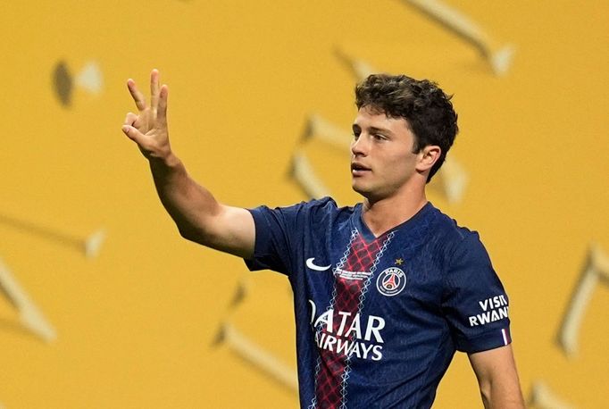 Joao Neves slaví gól v osmifinále MS klubů PSG - Inter Miami