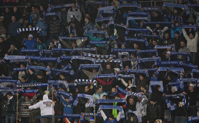 Fotbal, Gambrinus liga, Olomouc - Slavia: fanoušci Sigmy