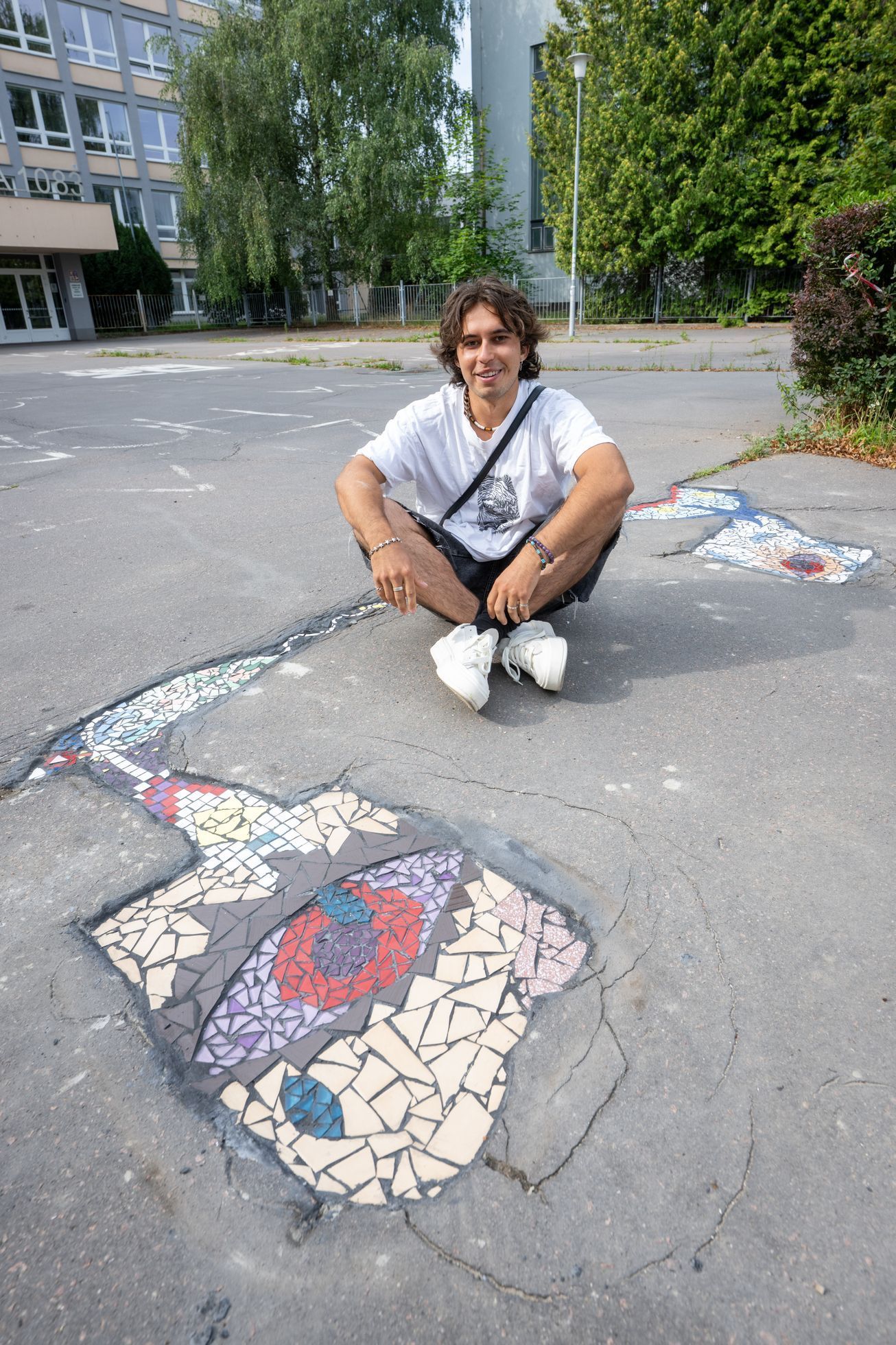 Matěj Krajíček, student, umělec, výtvarník, mozaika