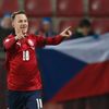Jan Sýkora slaví gól v utkání kvalifikace MS ve fotbale Česko - Estonsko