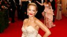 Singer Rita Ora arrives at the Metropolitan Museum of Art Costume Institute Gala Benefit celebrating the opening of &quot;Charles James: Beyond Fashion&quot; in New York